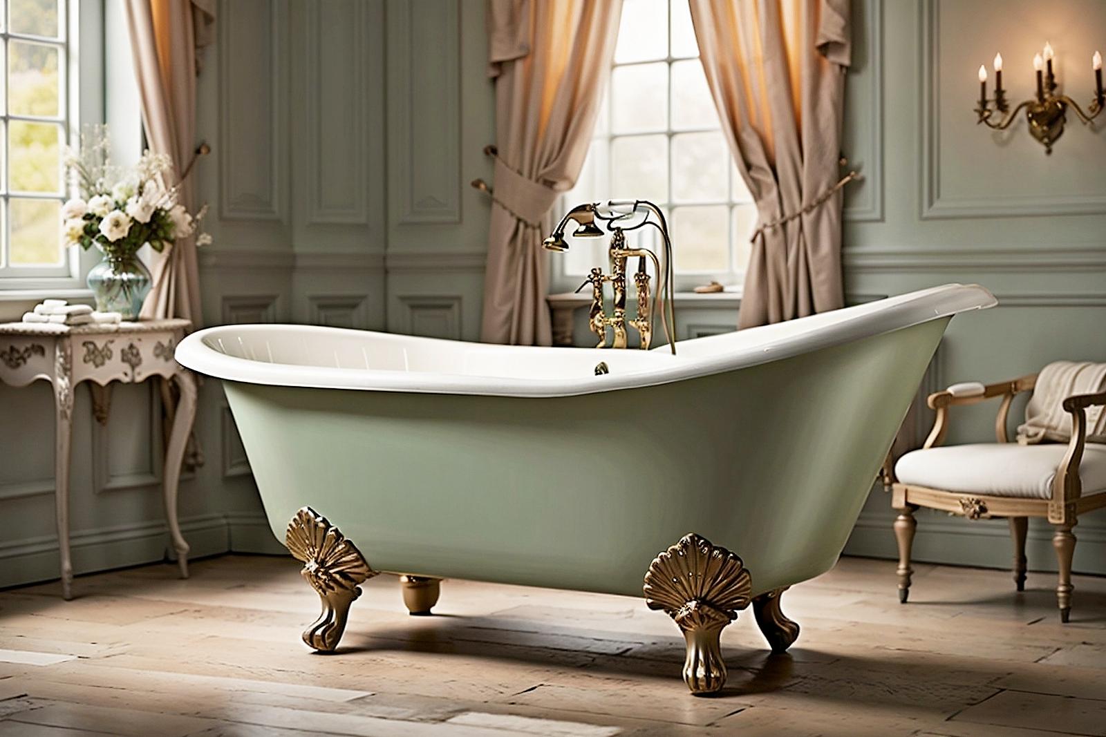Vintage-style freestanding bathtub